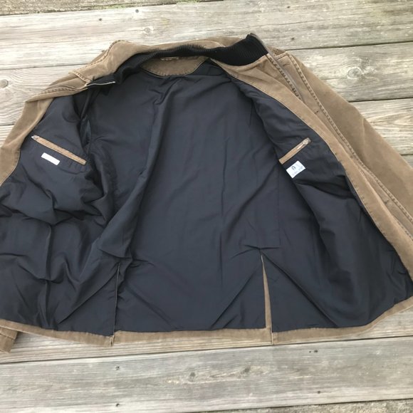 Aigner Men Jacket Brown Style in Italy Front Zippe - Picture 10 of 13